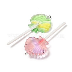 Gros pendentifs en résine transparente&nbsp;RESI-B035-04