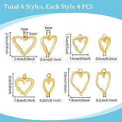 14 pièces pendentifs en laiton&nbsp;KK-PH0013-55