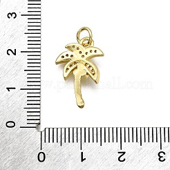 Pendentifs avec zircon cubiques à micro-pavés en laiton&nbsp;KK-Z100-02G