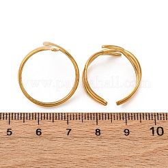2 Stück verstellbare Manschettenring-Sets aus 304 Edelstahl für Damen&nbsp;RJEW-Z099-02G