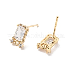 Risultati dell'orecchino in ottone con zirconi cubici chiari in ottone&nbsp;KK-A238-01C-G