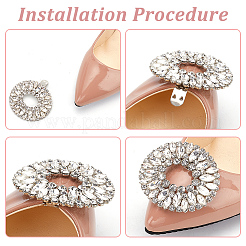 Legierung kristall strass schuhdekoration&nbsp;DIY-FG0003-73