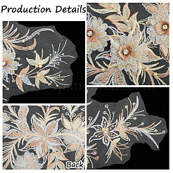 Strass in poliestere acrilico applique ricamo paillettes abs&nbsp;FIND-WH20019-165A-02