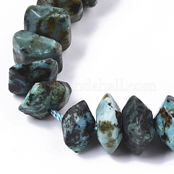 Natürliche afrikanische türkis (jasper) perlen stränge&nbsp;G-R462-16