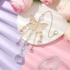 Décoration pendentif papillon creux en laiton&nbsp;HJEW-TA00223