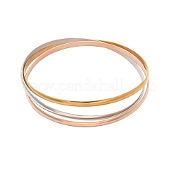 Bracelets unis en acier inoxydable 304 pour femmes&nbsp;BJEW-C092-01