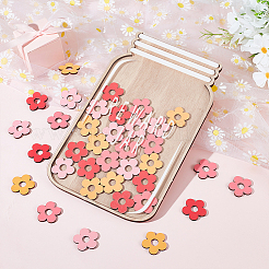 Tabella delle ricompense fai da te con fiori in legno per bambini&nbsp;AJEW-WH0542-79