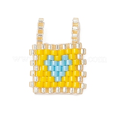 Colgantes de cuentas de semillas de vidrio&nbsp;PALLOY-MZ01013-01