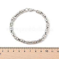 Bracelets à maillons ovales en acier inoxydable 304 pour femmes et hommes&nbsp;BJEW-F488-63B-P