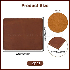 Tappetino per mouse in pelle di vacchetta&nbsp;AJEW-GF0013-60