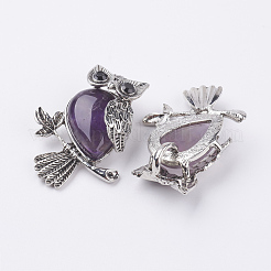 Natürlichen Amethyst Edelsteinanhänger&nbsp;X-G-E442-01Q