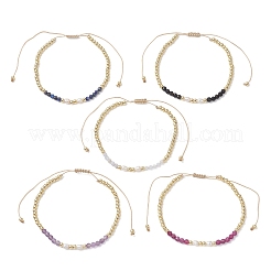 Geflochtene Armbänder aus natürlichen Edelsteinen&nbsp;BJEW-JB13203