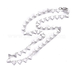 Colliers à maillons en acier inoxydable 304 anti-ternissement&nbsp;NJEW-L457-007P