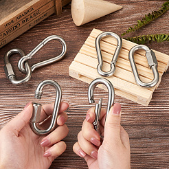 6 Stück 2 Stil 304 Edelstahl-Karabiner zum Klettern&nbsp;STAS-TA0001-33P