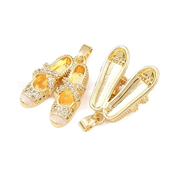 Colgante micropavé cubic zirconia de latón&nbsp;KK-C248-07G-01