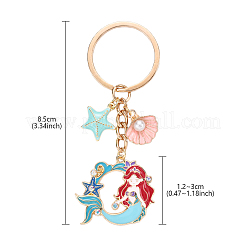 Porte-clés en laiton et alliage émaillé&nbsp;KEYC-YW00160-01