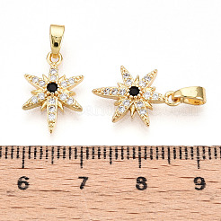 Ottone micro spianare pendenti zirconi&nbsp;KK-T070-59A-G