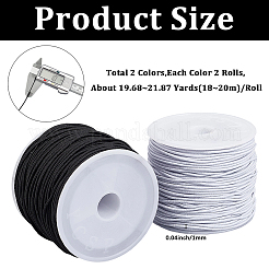 4 Rolle elastische Kordeln in 2 Farben&nbsp;EC-PA0001-02A