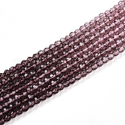 Brins de perles de verre de couleur dégradé transparent&nbsp;GLAA-H021-01A-22