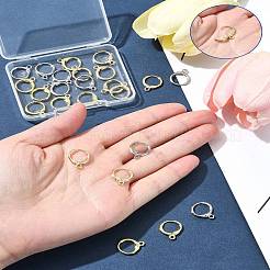 12 Stück 3 Farben Rack-Beschichtung Messing Creolen-Einstellungen&nbsp;KK-FS0001-45