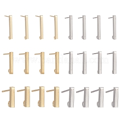24 Stück Ohrstecker-BeZubehör aus 304 Edelstahl&nbsp;STAS-LS0001-07