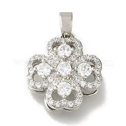 Pendentif en zircone cubique micro pavé de laiton placage en rack&nbsp;KK-H485-40P