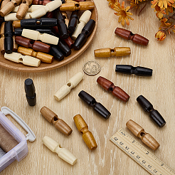 60 stücke 6 arten natürliche holz tasten&nbsp;FIND-FG0004-64
