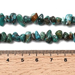 Hebras de perlas naturales de color turquesa Hubei&nbsp;G-H345-A01-07