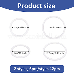 12 pz 2 stili manici per sacchetti di plastica&nbsp;PURS-FH0001-11