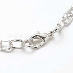Eisenkette kettenarmband machen mit karabinerverschlüssen&nbsp;X-IFIN-H031-S
