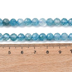 Natürliche blaue Topas-Perlenstränge&nbsp;G-F782-B07-05