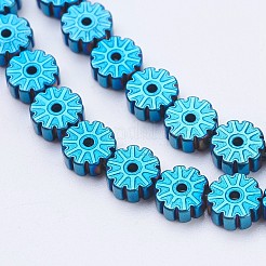 Electroplate non magnetici ematite sintetico fili di perline&nbsp;G-J383-6x2mm-A