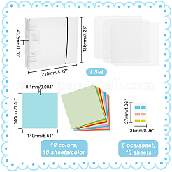 1 Set 6-Loch-Fotoalben aus Kunststoff&nbsp;DIY-GA0005-89
