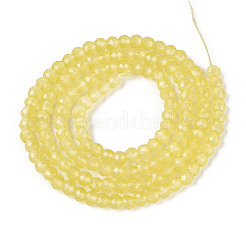 Chapelets de perles en verre imitation jade&nbsp;LS-GLAA-T028-3mm-11J