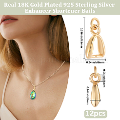 12 pz 925 pinze per rompighiaccio in argento sterling&nbsp;STER-BBC0008-38