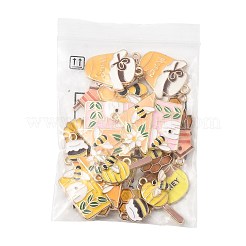 24pcs 12 styles de pendentifs en émail en alliage&nbsp;ENAM-FS0004-02