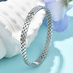 304 Edelstahl-Uhrenarmband-Armreifen für Damen&nbsp;BJEW-Z092-03P