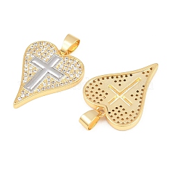Colgante micropavé cubic zirconia de latón&nbsp;KK-C169-05A