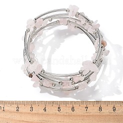 Pulseras de urdimbre de chips de piedras preciosas&nbsp;X-BJEW-JB01517-01