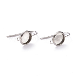 Supports de boucles d'oreilles en acier inoxydable 304 résistant au ternissement&nbsp;STAS-O141-03P