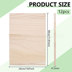 Rechteckige Holzbrechbretter&nbsp;WOOD-WH0131-02B-1