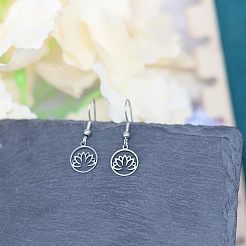Boucles d'oreilles pendantes en acier inoxydable 201&nbsp;FS-WGE9C8B-02