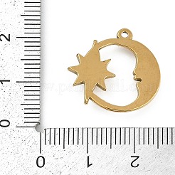 304 Edelstahl Pavé-Anhänger mit natürlichen weißen Muscheln&nbsp;STAS-I325-034G