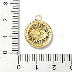 Pendentifs en acier inoxydable 304 avec placage ionique (IP)&nbsp;STAS-B058-12G-05
