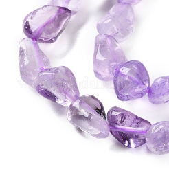 Natürliche Amethyst (gefärbt und erhitzt) Perlenstränge&nbsp;G-P497-01C-47