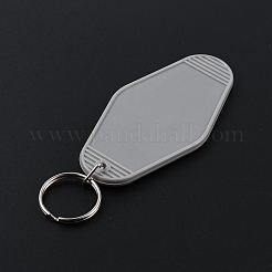 Porte-clés motel vierge en plastique&nbsp;KEYC-WH0034-29F