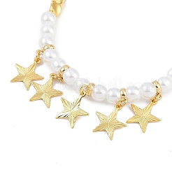 Bracelets extensibles en laiton plaqué en rack&nbsp;BJEW-P341-10A-G