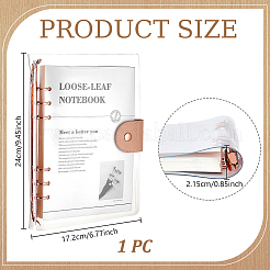 Cuaderno de hojas sueltas de PVC con hierro&nbsp;AJEW-WH0481-540A