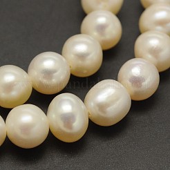 Brins de perles de culture d'eau douce naturelles&nbsp;PEAR-F001-21-01