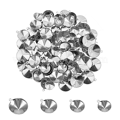 Pendentifs en acier inoxydable 304 sertis de strass&nbsp;STAS-UN0010-26
